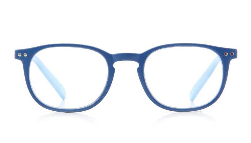 Leesbril INY Icon Double G56000 donkerblauw/lichtblauw