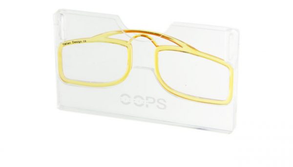 Leesbril OOPS geel/transparant