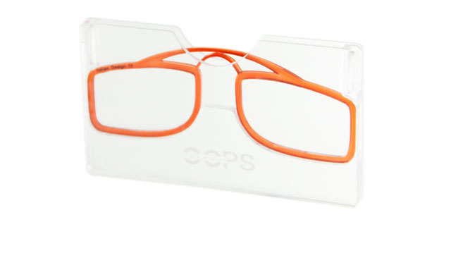 Leesbril OOPS oranje/transparant