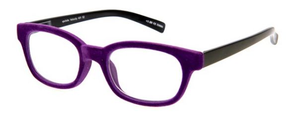 Leesbril Velocity 401 52 zwart/paars fluweel