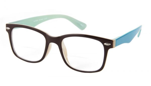 Leesbril bifocaal INY Gatsby G51900 bruin/turkoois