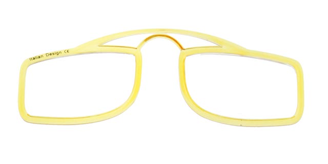 Leesbril OOPS geel/transparant