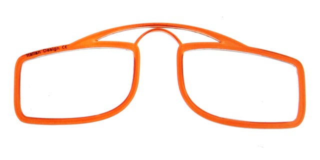 Leesbril OOPS oranje/transparant