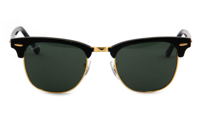 Zonneleesbril Ray-Ban Clubmaster RB3016-W0365-49 zwart/goud